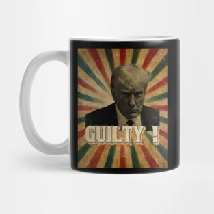 Trump mugshot not guilty - Photo Vintage Style Mug
